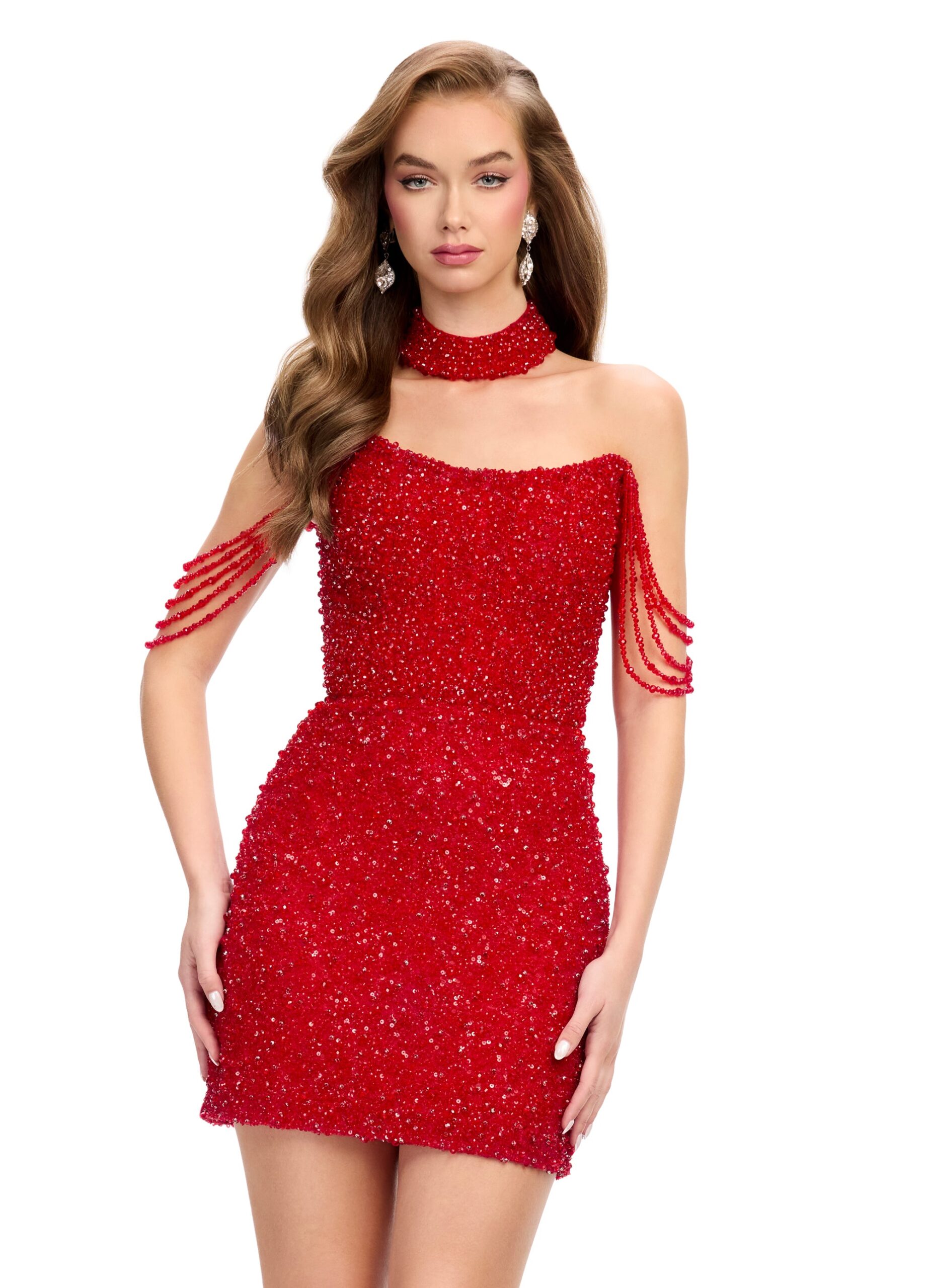 ASHLEYlauren_4758_Red_Royal_Mini_Dress.jpg Royal Mini Dress - Image 1